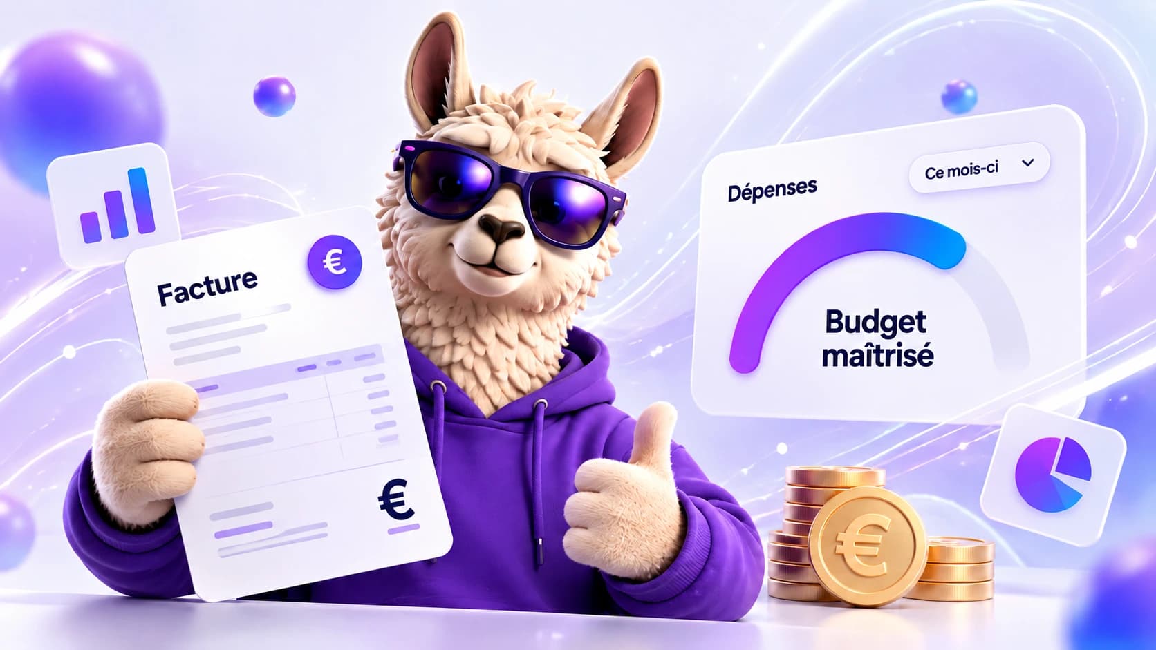 Le lama Lamalo présentant une facture unique et un budget IA maîtrisé