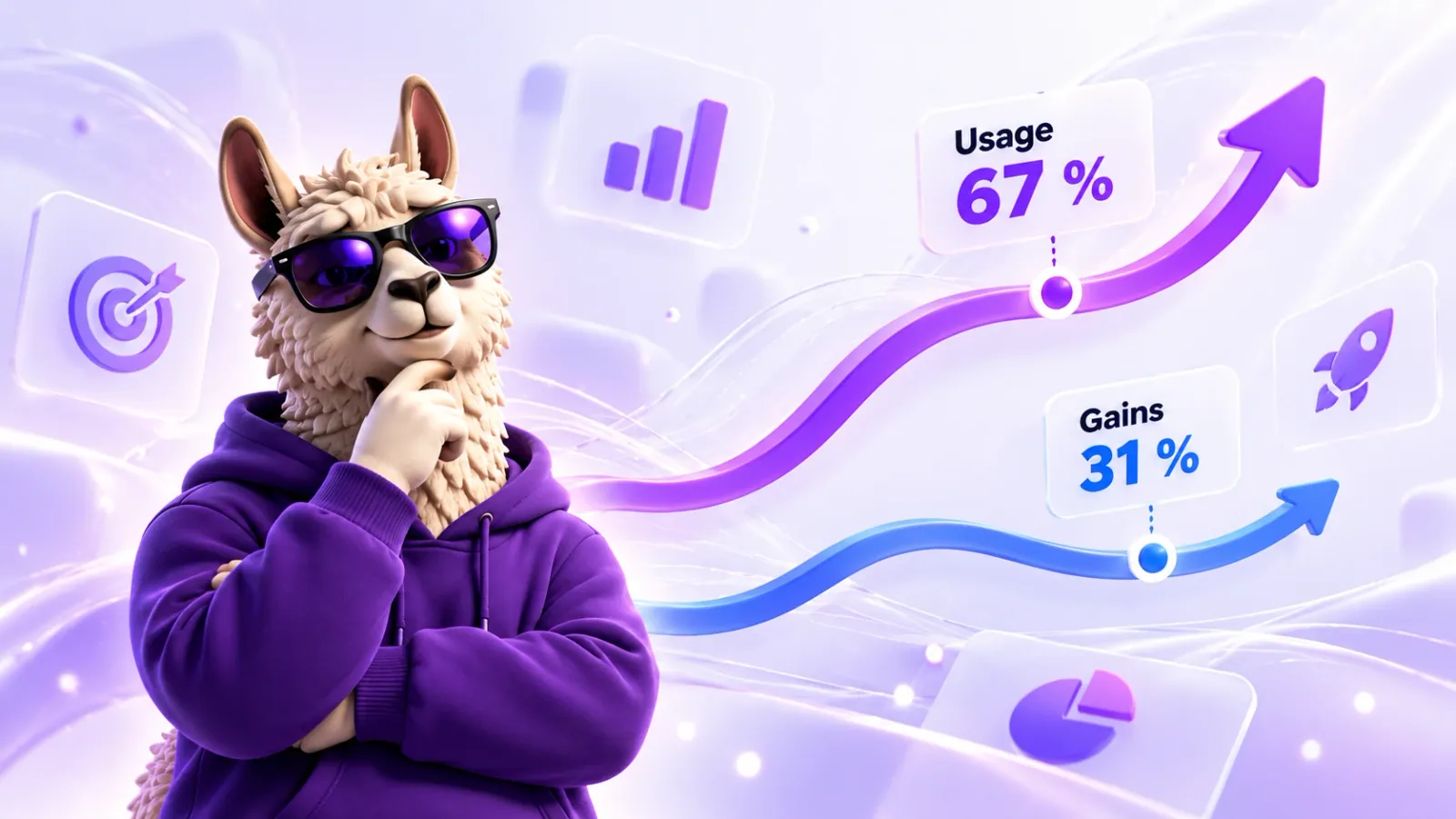 Le lama Lamalo, 67% d'usage de l'IA pour 31% de gains